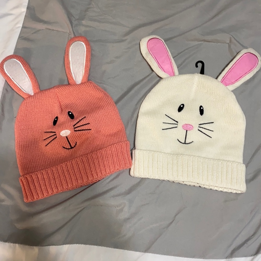 Beanie hats bunny detail